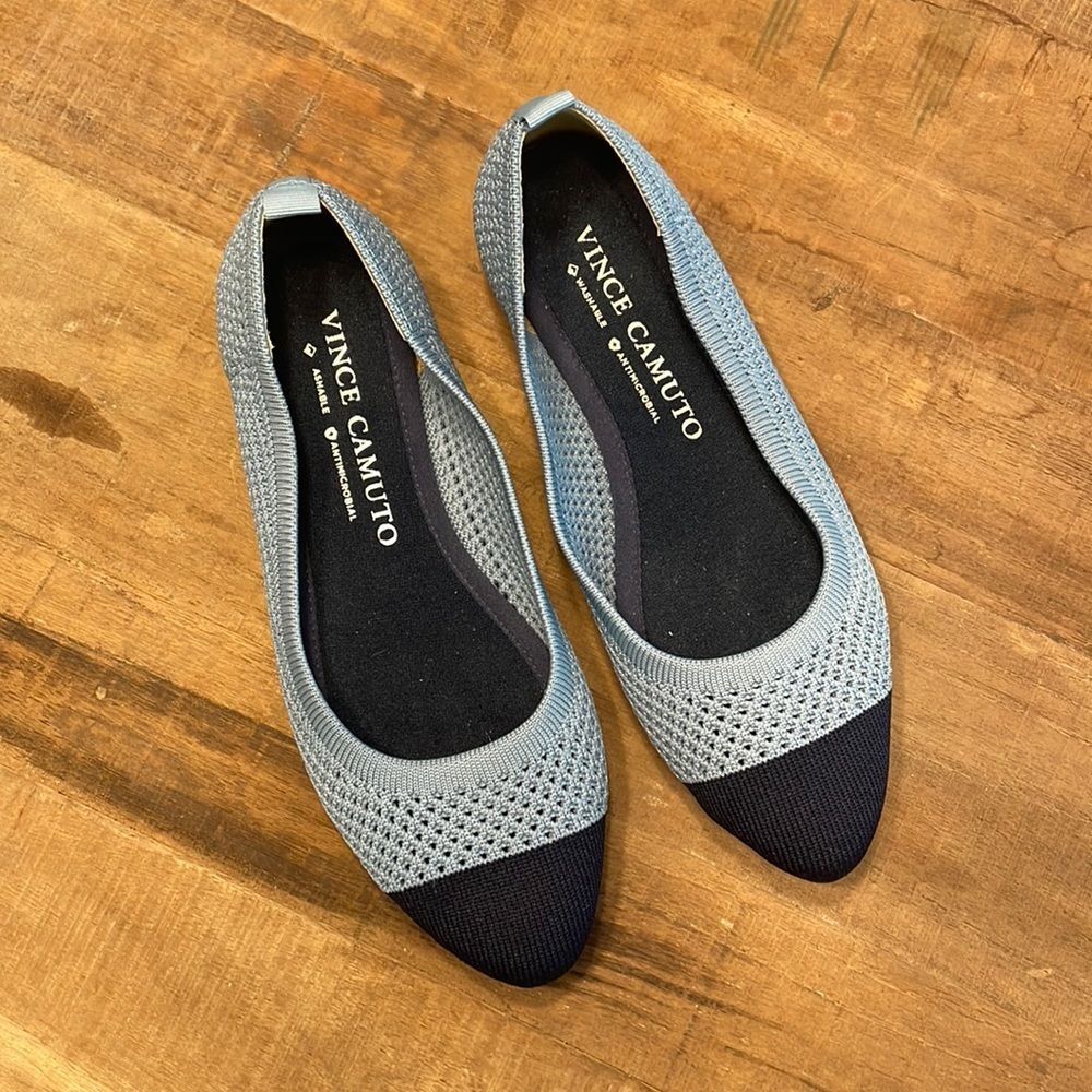 Vince Camuto Washable Pointed Toe Ballet Flats Size 6.5